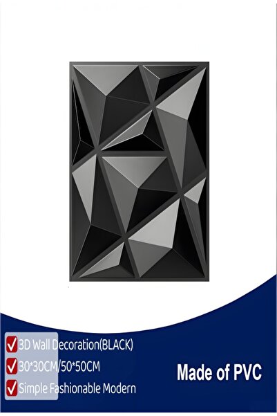 Generic 10PCS 3D Wall Panel Diamond for Interior Wall Decor,Waterproof, Heat ...