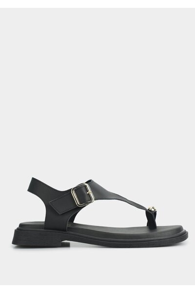 Provoq Черни дамски равни сандали
