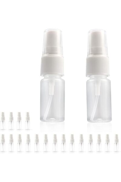 SPRAY Set 20 Sticluțe 50ml, Reutilizabile, Etanșe, pentru Parfum & Travel