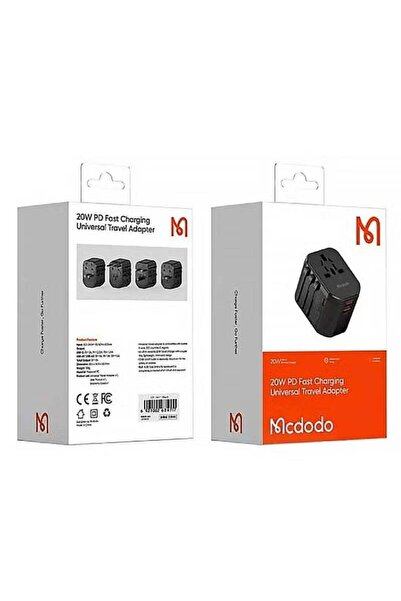 Mcdodo CP-3471 محول سفر عالمي للشحن السريع بقدرة 20 واط
