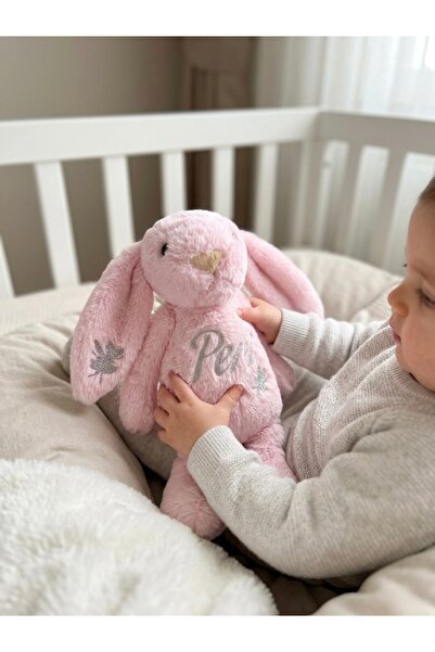Doğadan Concept Kişiye Özel İsimli Peluş Tavşan ve Bez Çanta Seti – Bebek Hed...