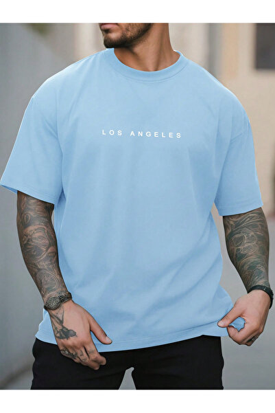 Let's Wear Μπλουζάκι Los Angeles με στάμπα γραμμένων γραμμάτων Premium για άν...