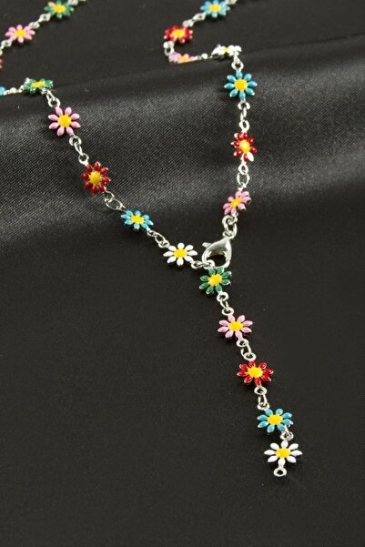 ZERO LAND Nrzsnt Daisy Enamel Y Necklace (81322) - Yellow