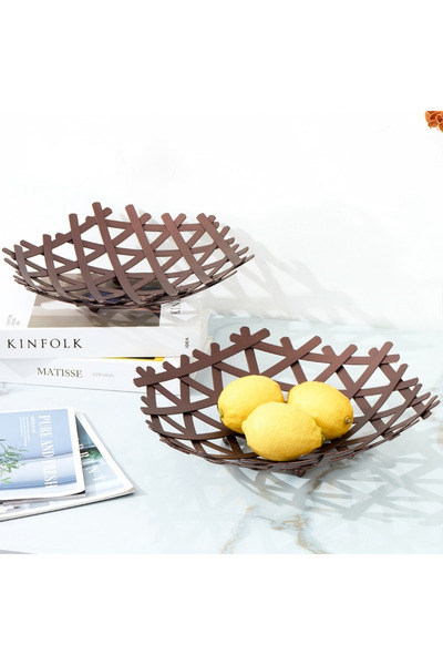 HT Home Organizers سلة فواكه متينة وآمنة للطعام يمكن استخدامها لتخزين الفواكه...