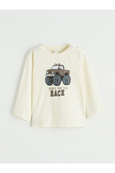 LC Waikiki Tricou imprimat cu decolteu rotund pentru bebelusi