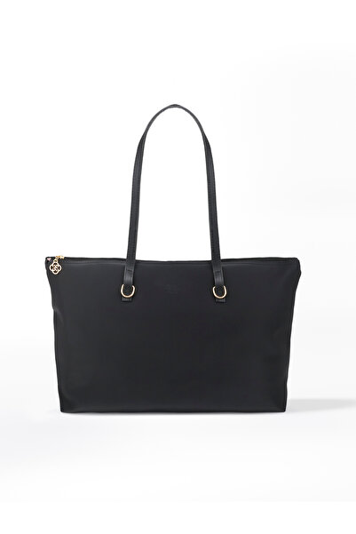 SHAKA Black Shk272 Zippered, Lined, Shopper Hand, Arm and Shoulder Bag