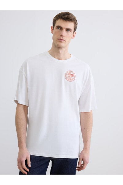 LC Waikiki Tricou bărbătesc cu guler rotund și imprimeu New York