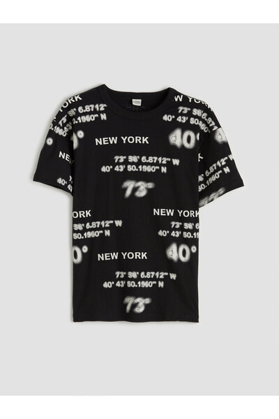 LC Waikiki Tricou pentru băieți cu imprimeu New York