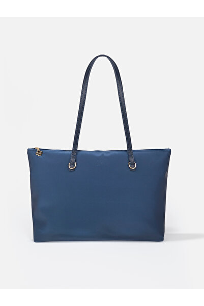 SHAKA Navy Blue Shk272 Zippered, Lined, Shopper Hand, Arm and Shoulder Bag