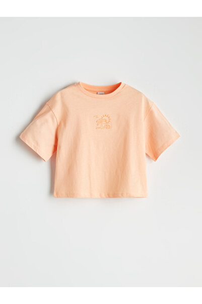 LC Waikiki Crew Neck Girls' Crop T-Shirt