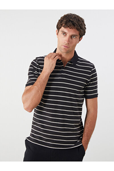 LC Waikiki Tricou bărbătesc cu guler polo, în dungi, din jerseu