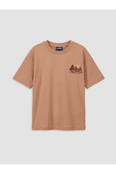 LC Waikiki Tricou de băieți cu guler rotund și imprimeu