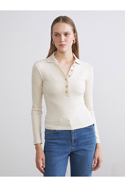 LC Waikiki Tricou de damă cu guler polo, din amestec de modal