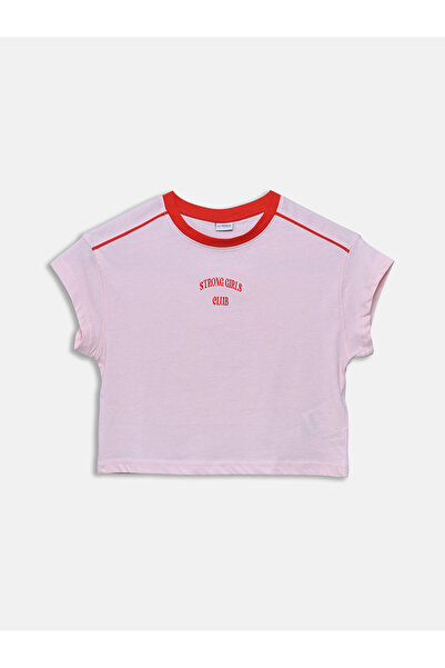 LC Waikiki Tricou de fete cu guler rotund și imprimeu