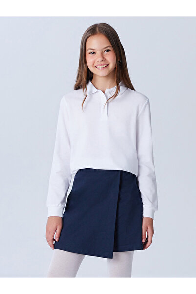 LC Waikiki Polo Neck Long Sleeve Girls' T-Shirt
