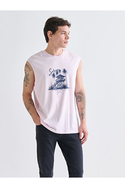 LC Waikiki Ανδρικό αμάνικο T-shirt με λαιμόκοψη