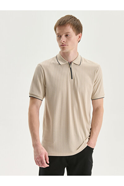 LC Waikiki Tricou polo texturat pentru bărbați