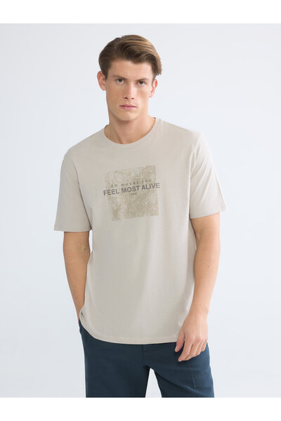 LC Waikiki Tricou bărbătesc imprimat cu guler rotund