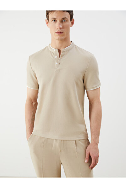 LC Waikiki Grandad Collar Short Sleeve Men's T-Shirt