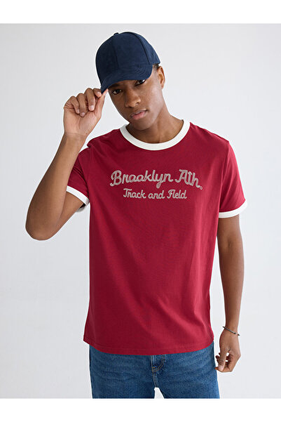 LC Waikiki Tricou bărbătesc cu guler rotund și imprimeu Brooklyn
