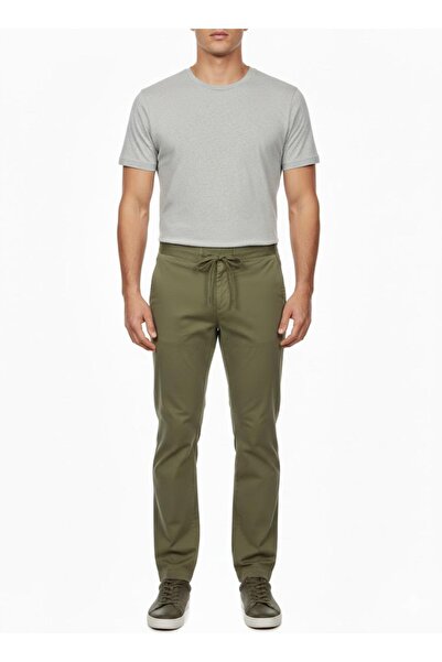 United Colors of Benetton Pantaloni chino Erk_Beli cu șnur pentru bărbați, ka...