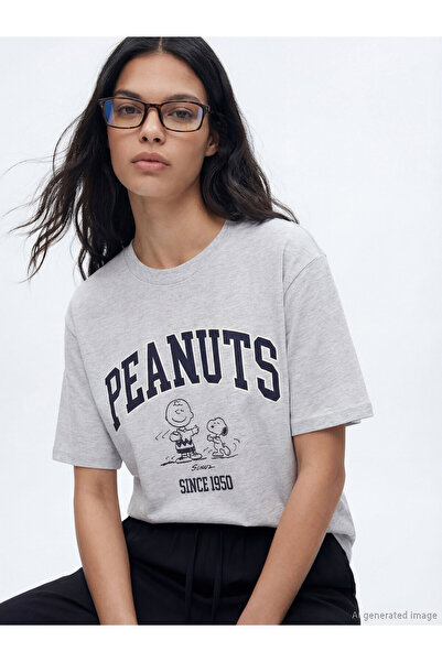 LC Waikiki Tricou de damă supradimensionat cu imprimeu Snoopy