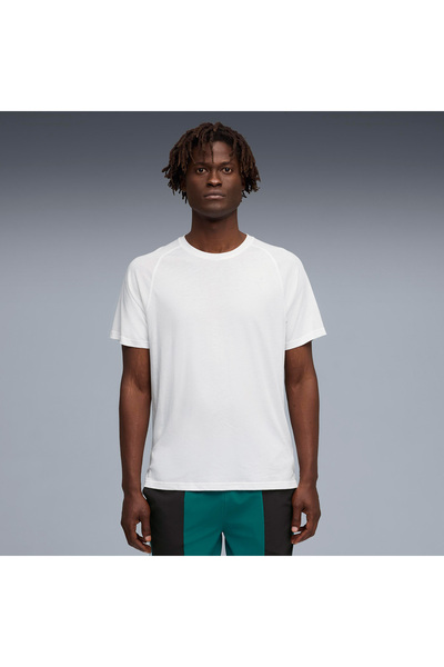 Puma Tricou alb de antrenament pentru bărbați Pwrtrain Triblend