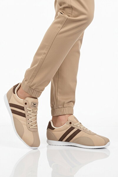 WALKWAY Pantofi sport pentru bărbați, ușori, cu șireturi, maro bej, 2001 Tares M