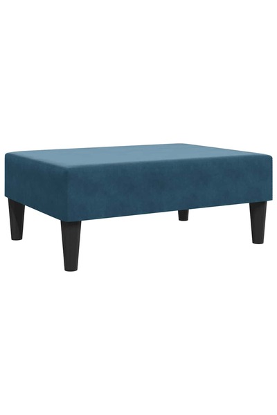 vidaxl Stool, blue, 77x55x31 cm, velvet
