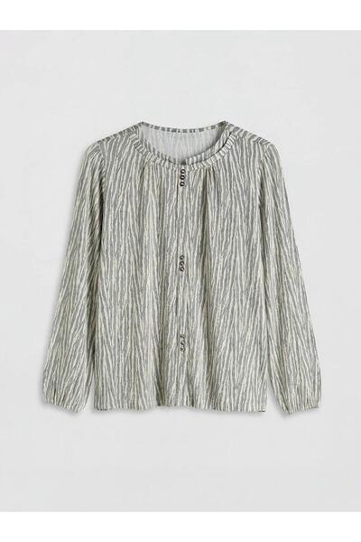 LC Waikiki Crew Neck Patterned Blouse (S6)