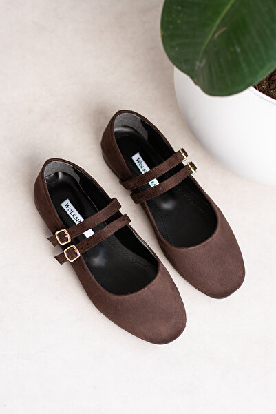 wolk shoes حذاء ميا النسائي ذو الأشرطة والمشبك