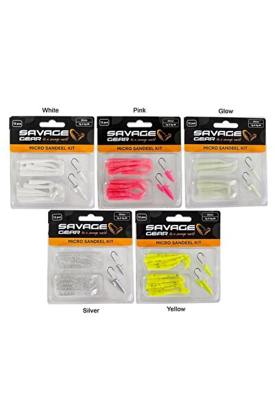 Savage Gear Lrf Micro Sandeel Kit 12 Adet(1+1.5+5) Suni maket Balık
