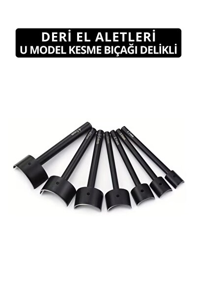 Dopar U Model Deri Kesme Yuvarlama Bıçağı Delikli 25 mm