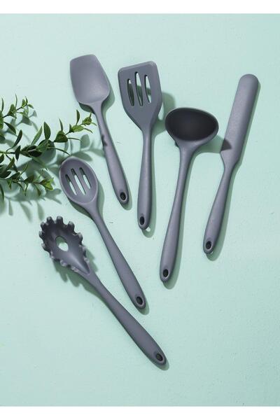 AROW طقم تقديم من السيليكون باللون الرمادي مكون من 6 قطع، رمز الموديل: TR-610...