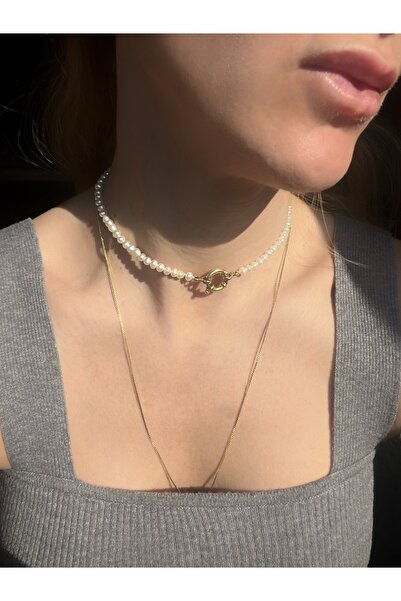 mitico jewellery İnci Choker Kolye