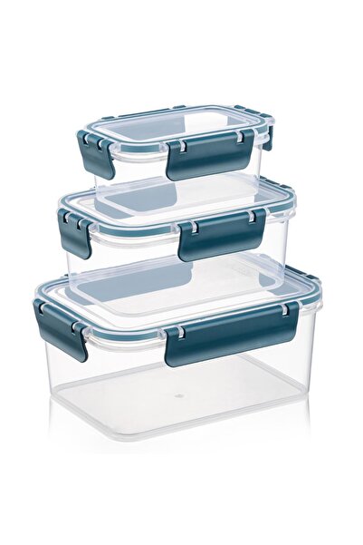 Soft Chef Blue Unisex Clara Box Rectangular 3-Piece Set Model Code: Ays00901Blue