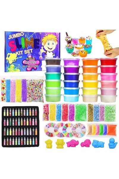 Beauenty طقم صنع السلايم للأطفال غير اللاصق