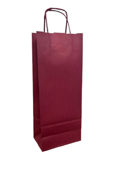 msg Set of 50 paper gift bags for 2 wine bottles, 16x9x38 cm, 120 g/m2, inten...