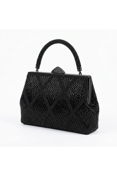 silora حقيبة سهرة مرصعة بعناية بالكريستال اللامع