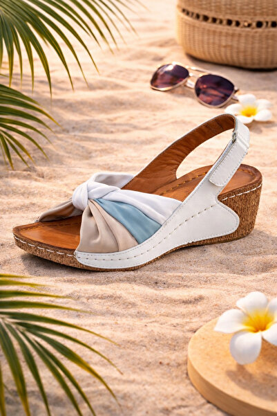 İNZE AYAKKABI Genuine Leather Sandals Model Name: Nerina