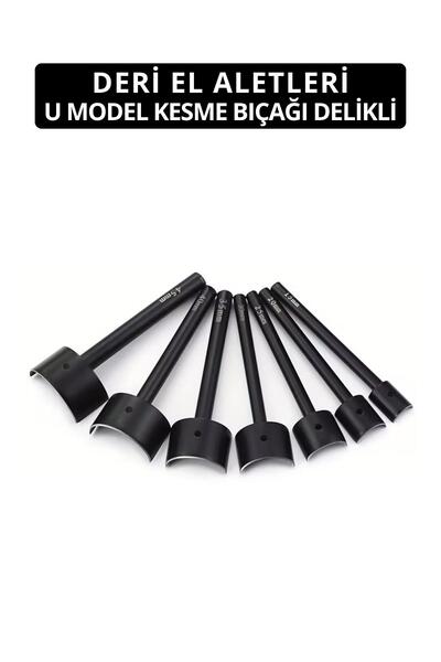 Dopar U Model Deri Kesme Yuvarlama Bıçağı Delikli 20 mm