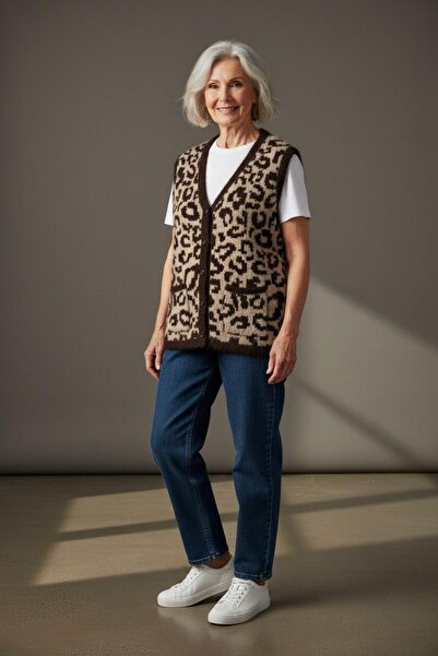 ENSAR GİYİM Flexible Soft-Textured Mother Vest