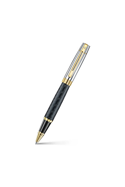 Sheaffer Pen 300 E9347 Engraved Matt Black Barrel And Shiny Chrome Cap,pvd Go...