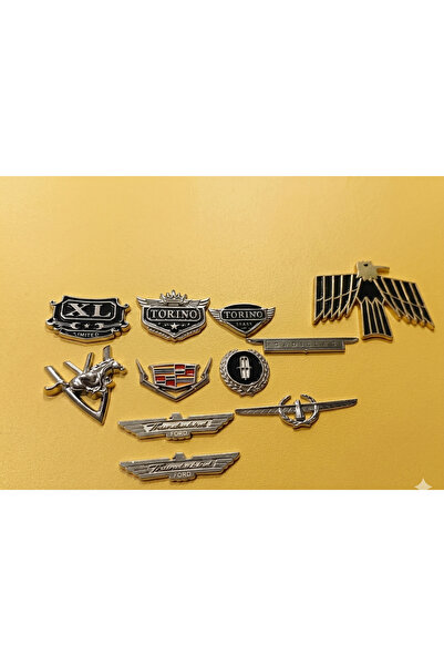 lina oto aksesuar 11 Metal Nuts with Emblem Tape Limited Stock