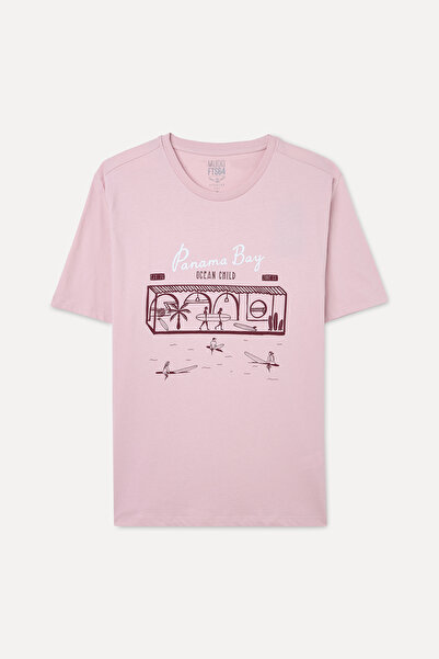 Mudo تي شيرت مطبوع برقبة دائرية