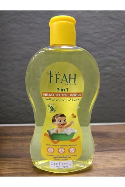 FEAH غسول للأطفال 3 في 1 من الرأس إلى أخمص القدمين 500 مل