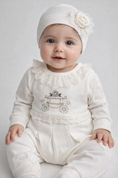 miyrem Floral Car Embroidered Lace Jumpsuit