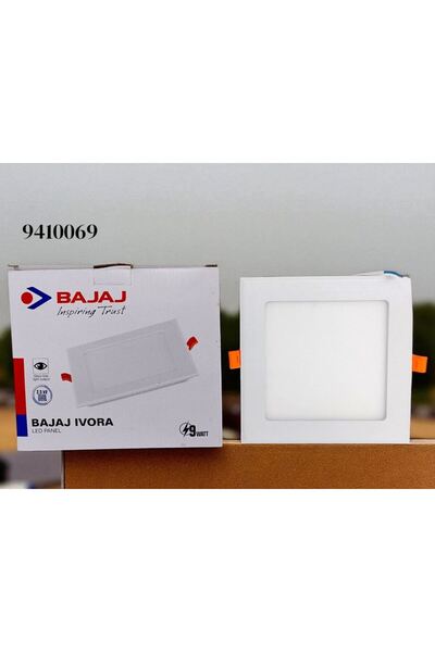 Bajaj 91423 لوحة إضاءة LED IVORA بقوة 9 واط، إضاءة مربعة NDL