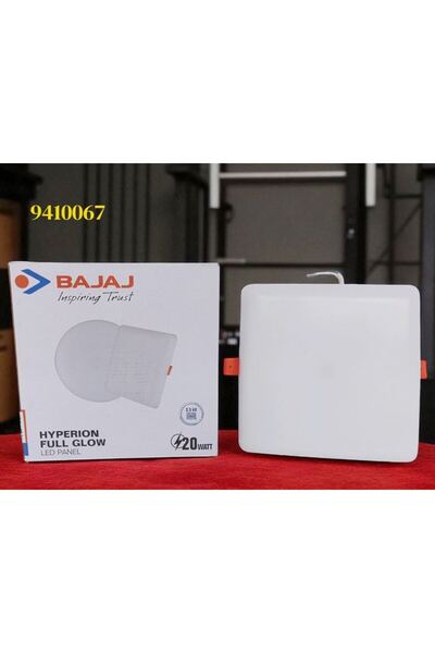 Bajaj لوحة إضاءة LED كاملة التوهج 91421 HYP بقوة 20 واط، لوحة إضاءة NDL مربعة...