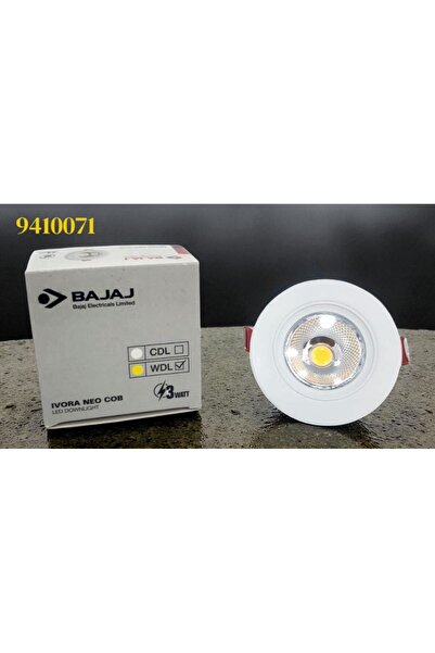 Bajaj 91425 إيفورا نيو كوب داونلايت 3 واط إضاءة سفلية